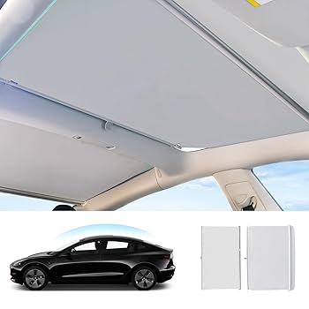 Amazon | Tesheer 格納式ルーフサンシェード テスラモデル3用