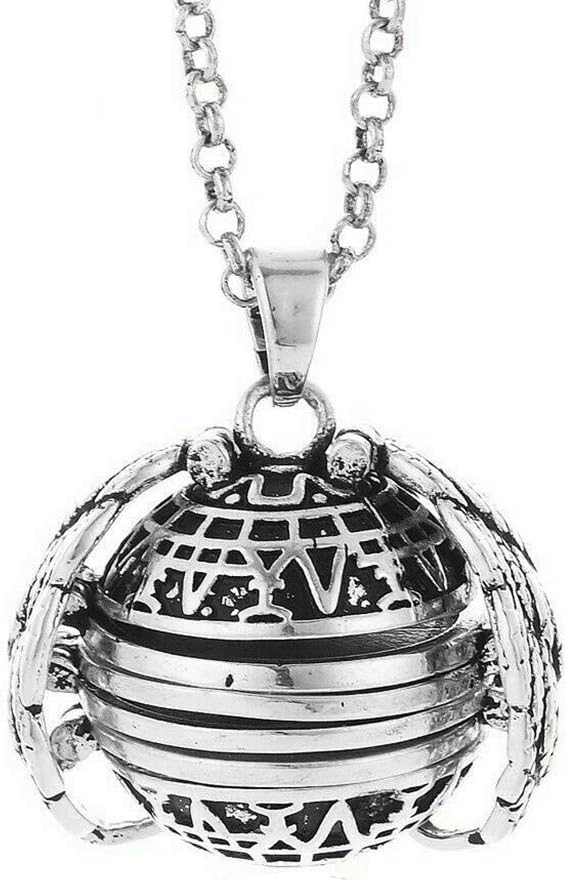 MA87 Expanding Photo Locket Necklace Anniversary Birthday Wedding Gifts for Women Ladies Girlfriend Sister ! (Silver)