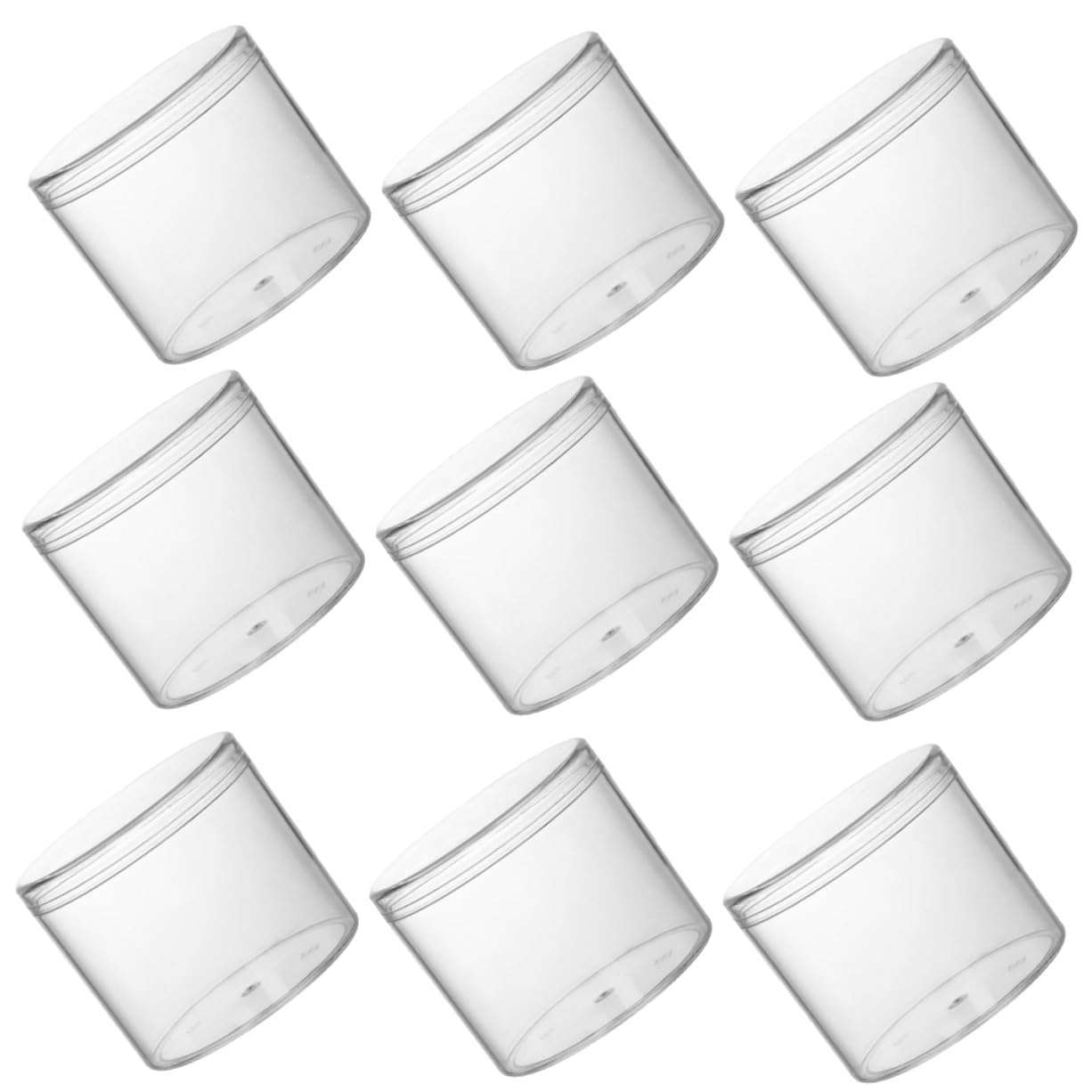 iplusmile 15pezzi Contenitore Plastica con Coperchio per Alimenti Barattolo di Plastica Trasparente per Cereali Scatola di Conservazione Ermetica per Dispensa
