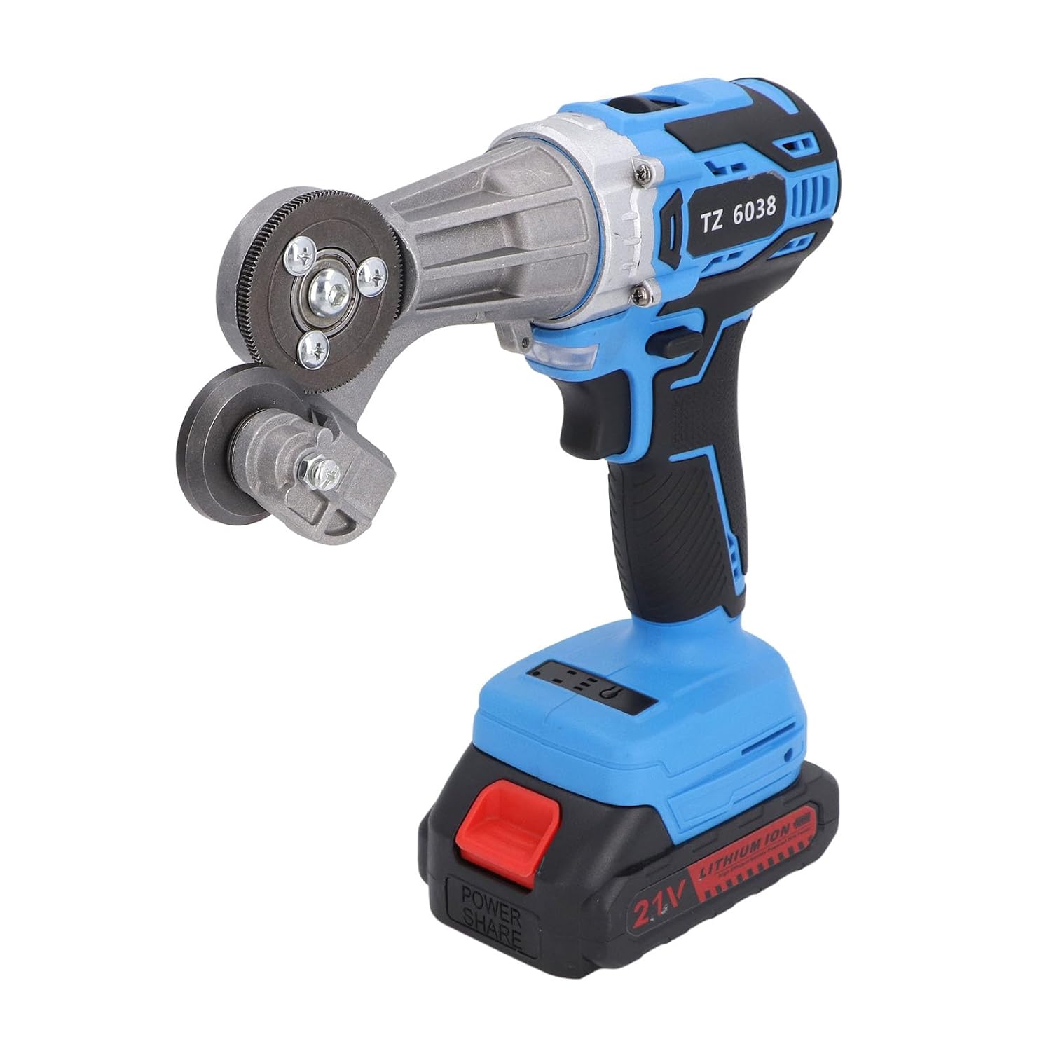 Cordless Metal Scissors 21V Electric Shear 360 Degree Rotation for Cutting Rechargeable (US Plug)
