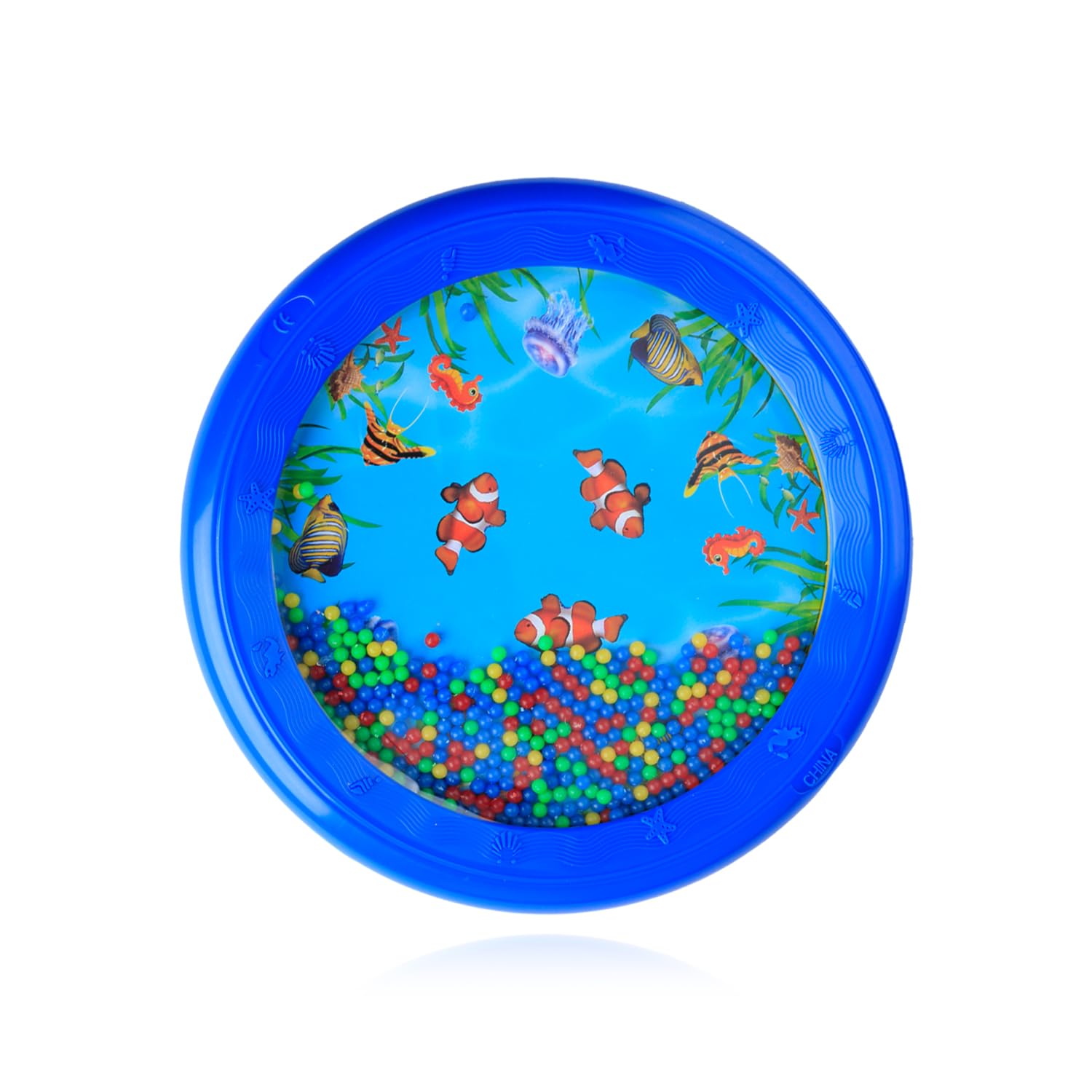 Hopzab Ocean Drum 20cm, Percussion Musical Toy, Sensory Learning for Toddlers, Interactive Sound Experience, Durable Plastic Construction