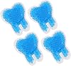 4 Stück pack Zahnförmige Kühlpads aus Pvc und Gel Wiederverwendbare Eisbeutel mit Weichen Abgerundeten Kanten für Zahnpflege und Schmerzlinderung