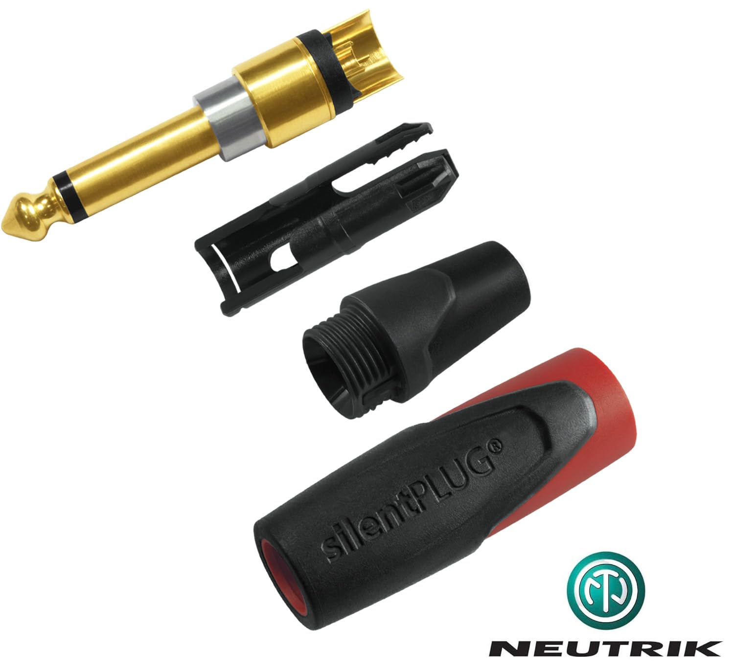 WBC-PRO-Guitarra de 10 pies – 20 AWG – Baja tapa (18pF/ft) – Grado profesional – a base de grafito – Cable de instrumento de guitarra de doble blindaje con Neutrik recto (SilentPLUG) ¼ pulgadas (6.35