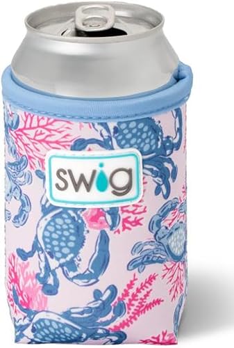 Miniatura 74 de Swig Life Skinny Can Coolie, soporte delgado de 12 onzas, enfriador de neopreno aislado con bolsillo, fundas para botellas de cerveza altas, All