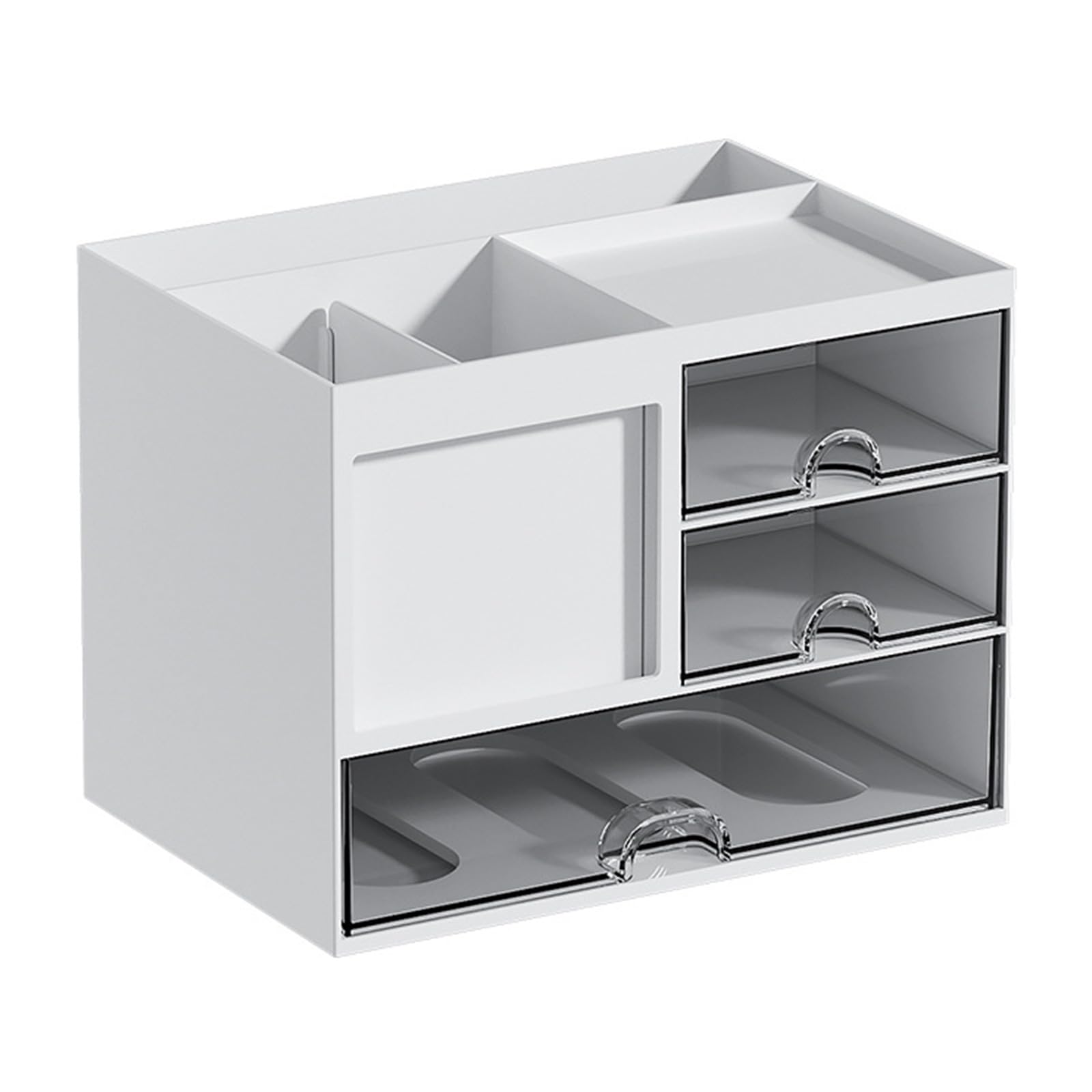 Hsioluted Combination Draw Stackable Desk Drawer Desk Drawer Multifunctional Pen Organizers With Sliding Space Saving Desktop Organizers Space Saving Accessory