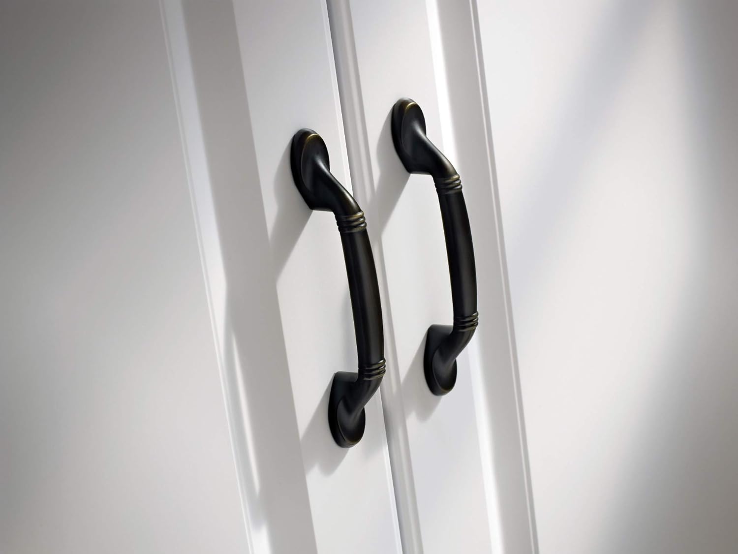 Black Friday - 80% OFF Amerock BP1316G10 Sterling Traditions 18 in (457 mm) Center-to-Center Satin Nickel Appliance Pull