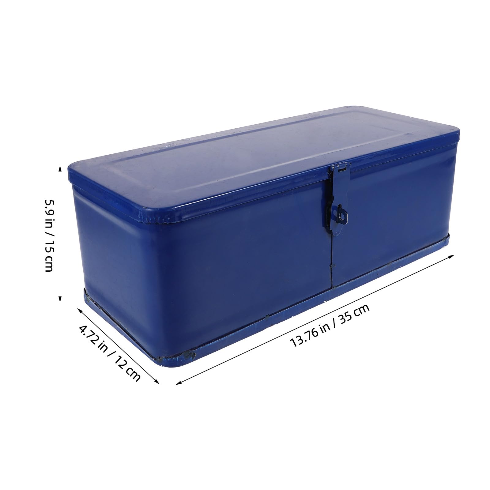 Baluue Boîte à Outils Métallique en Fer Robuste pour Voiture, Conteneur de Rangement D'outils, Grand Format Portable, Organisateur Mécanicien, Usage Domestique et Atelier,