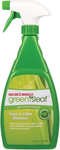 Nature's Miracle Green Leaf Hydorgen Perozide - Quitamanchas y olores, 24 onzas