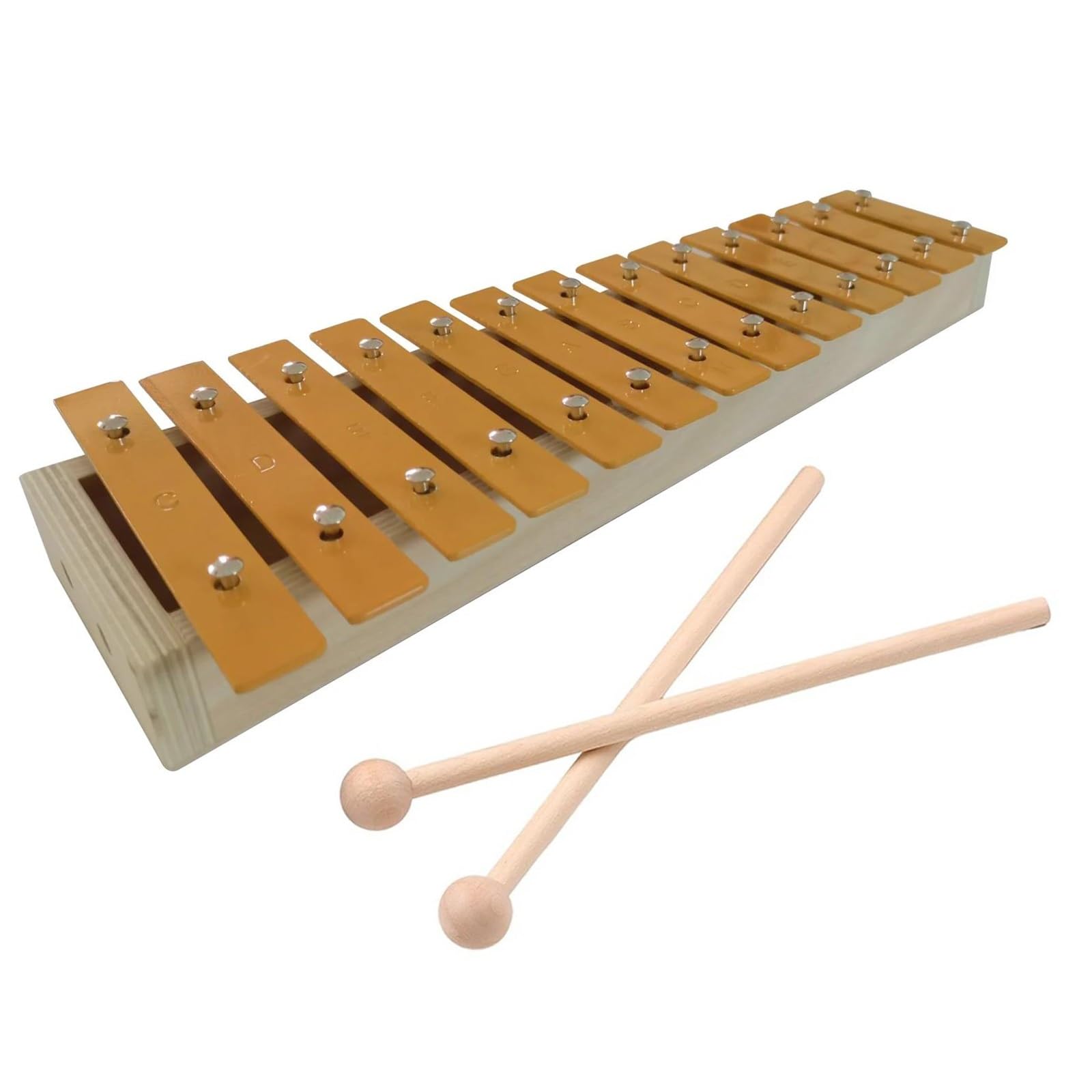 xylophone instrument 13 Notes Classic Wood Color Xylophone Metal