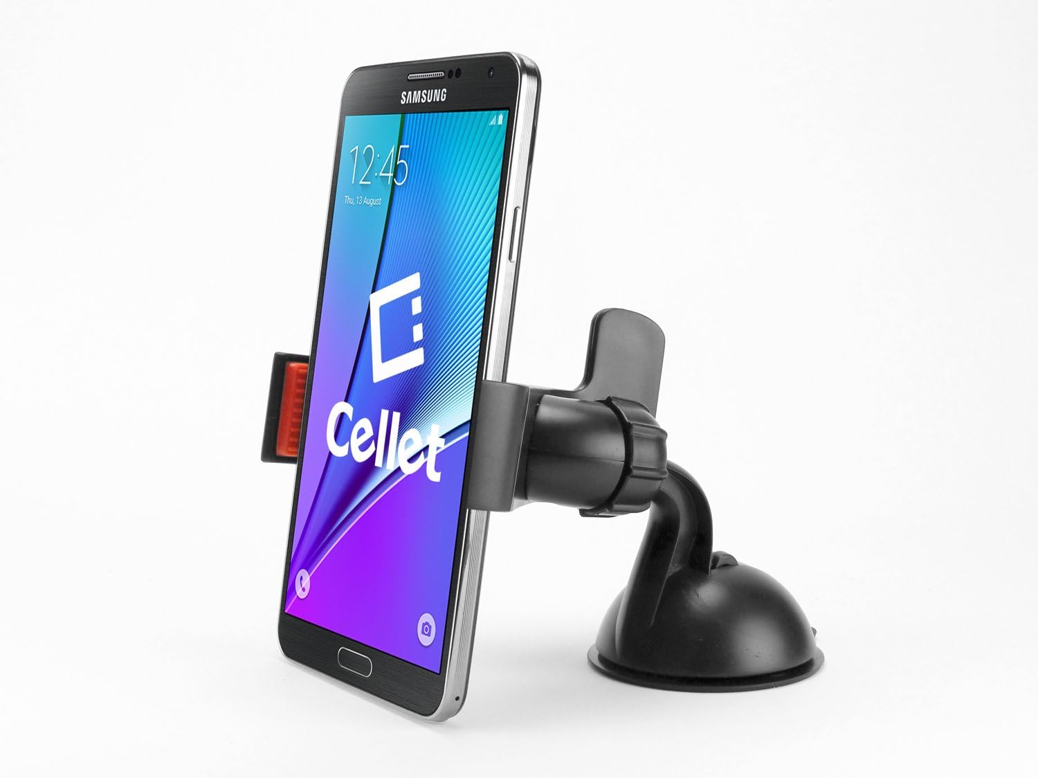Cellet Dashboard and Windshield Car Clip Phone Mount Holder Compatible with Smartphones iPhone 14 Pro Max Plus 13 12 11 Samsung Galaxy Z Flip, Z Fold, Google Pixel, Moto, LG