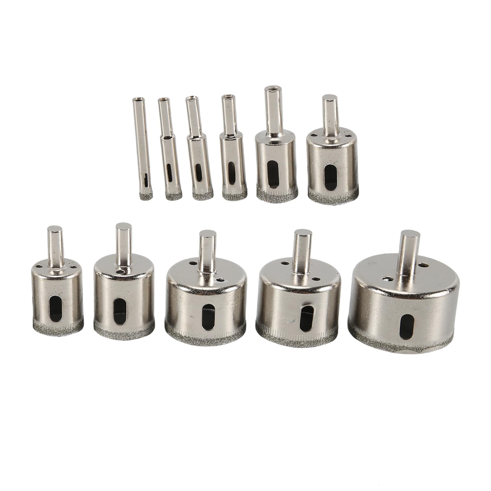 Littimoon 10PC Hole Saw Set Glass Drill Bit for Ceramic Tile Porcelain Marble Stone Bottles