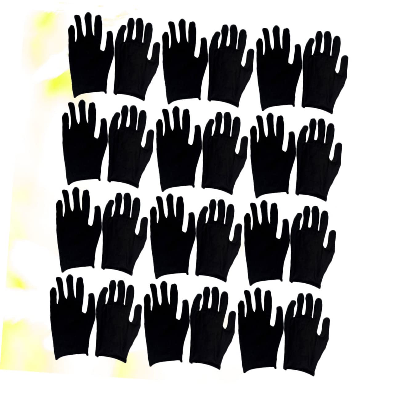 Zerodeko Guantes de Trabajo de Algodón Negro 12 Pares para Jardinería