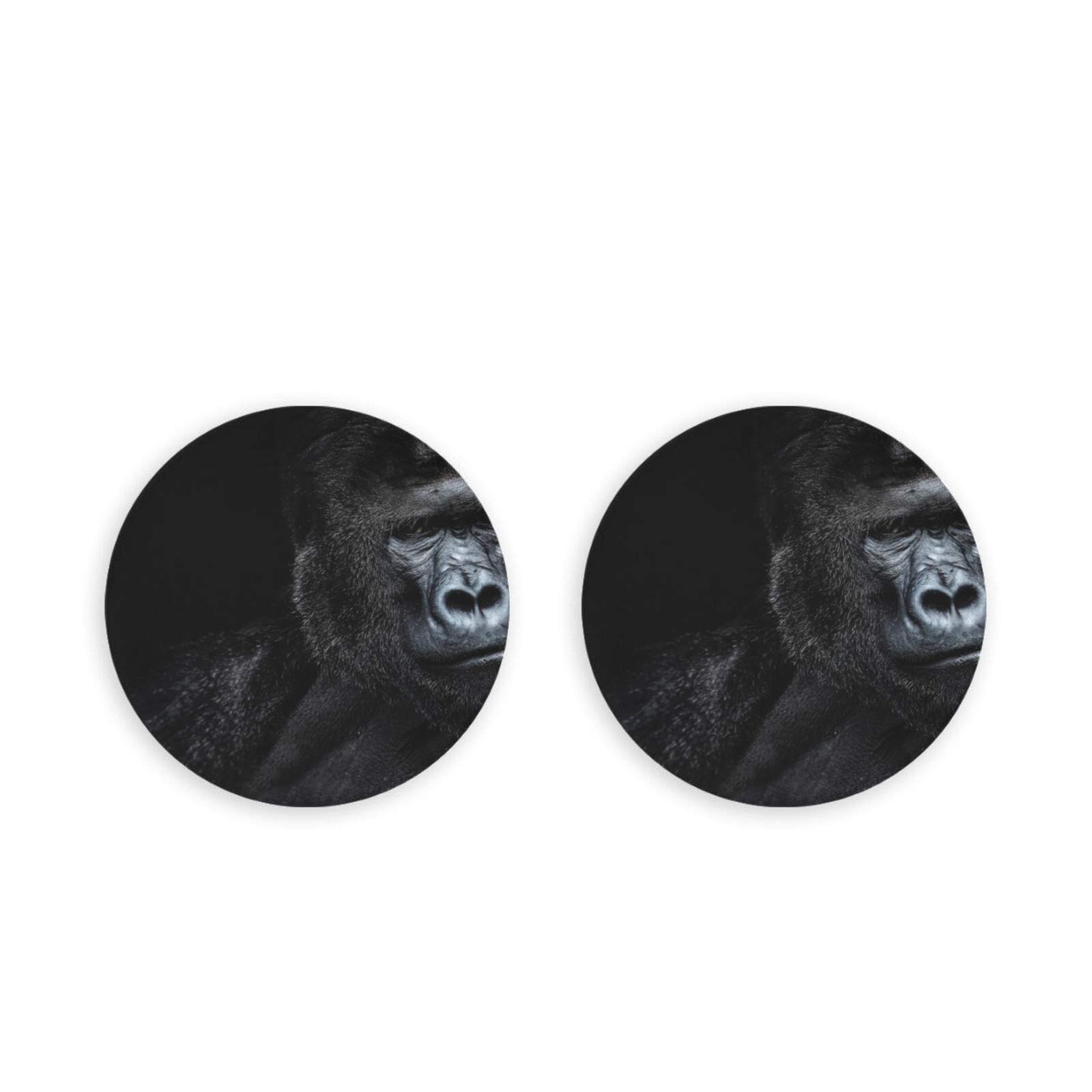 Cruel And Fierce Gorilla Bottle Cap Opener 2 Pieces Circle Magnets For Craft Diy Cap Science Fridge Wall Bottle Opener Fixed Note