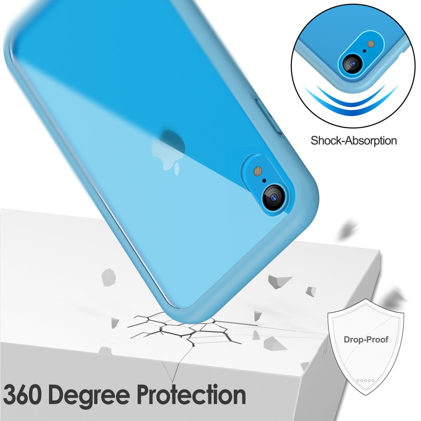 Amazon.co.jp: JETech iPhone XR ケース 6.1インチ用 傷つけ防止 液晶