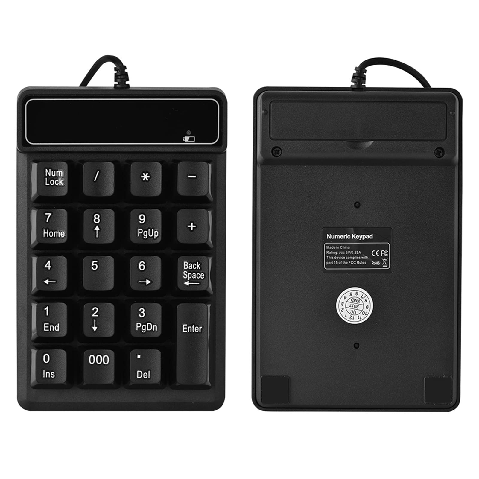 Tastiera Numerica Per Pc Portatile Bewinner Tastierino Numerico USB, Tastierino Numerico Portatile A Tastiera Numerica Pc