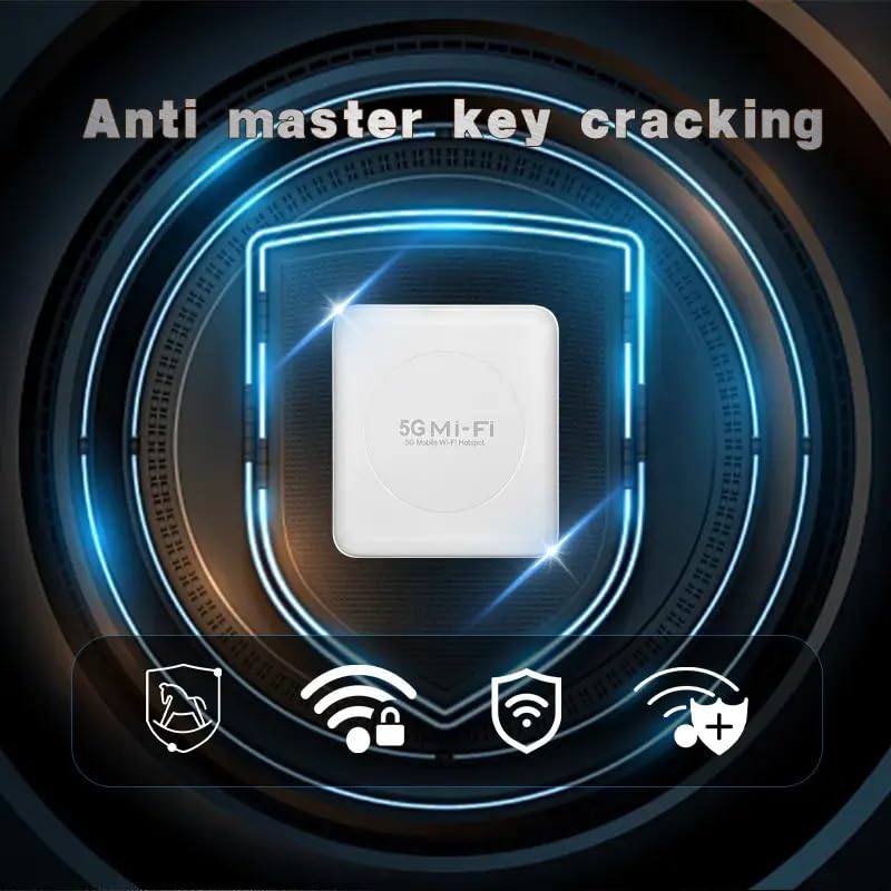 Image of GIANAC 5G Portable WiFi Hotspot Dongle | Up to 2Gbps Speed | 10000mAh Battery | Dual Band 2.4GHz /5.8GHz | Supports 10 Devices | All SIM Support (5G /4G LTE /3G)