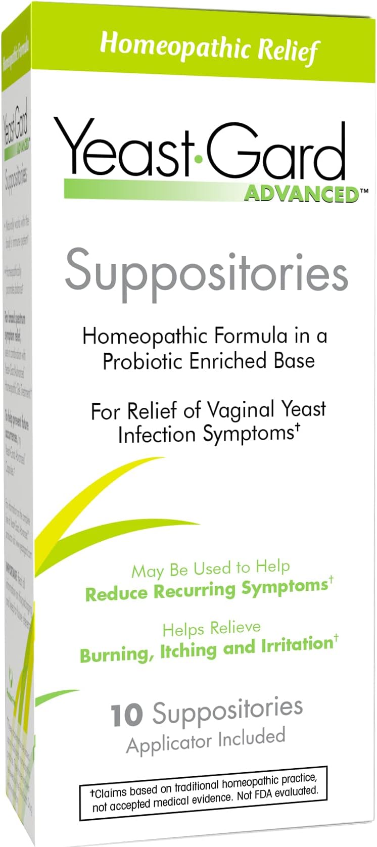 Yeast-Gard Yeast Infection Feminine Suppositories, Count 10