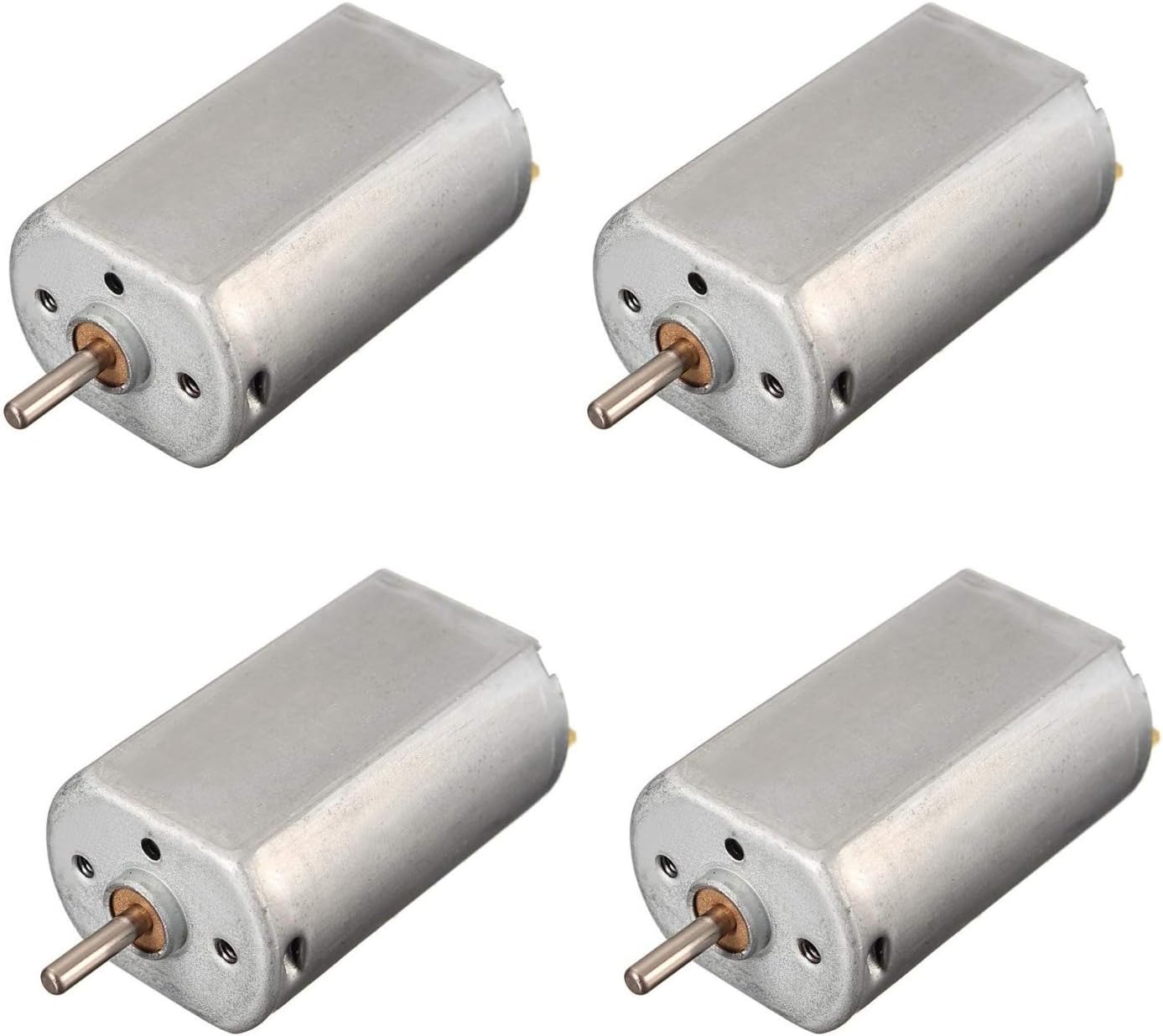Kit4Curious Metal 4Pcs 3-9V High Speed 24000Rpm Dc Motor For Diy Experiments- Multi Color