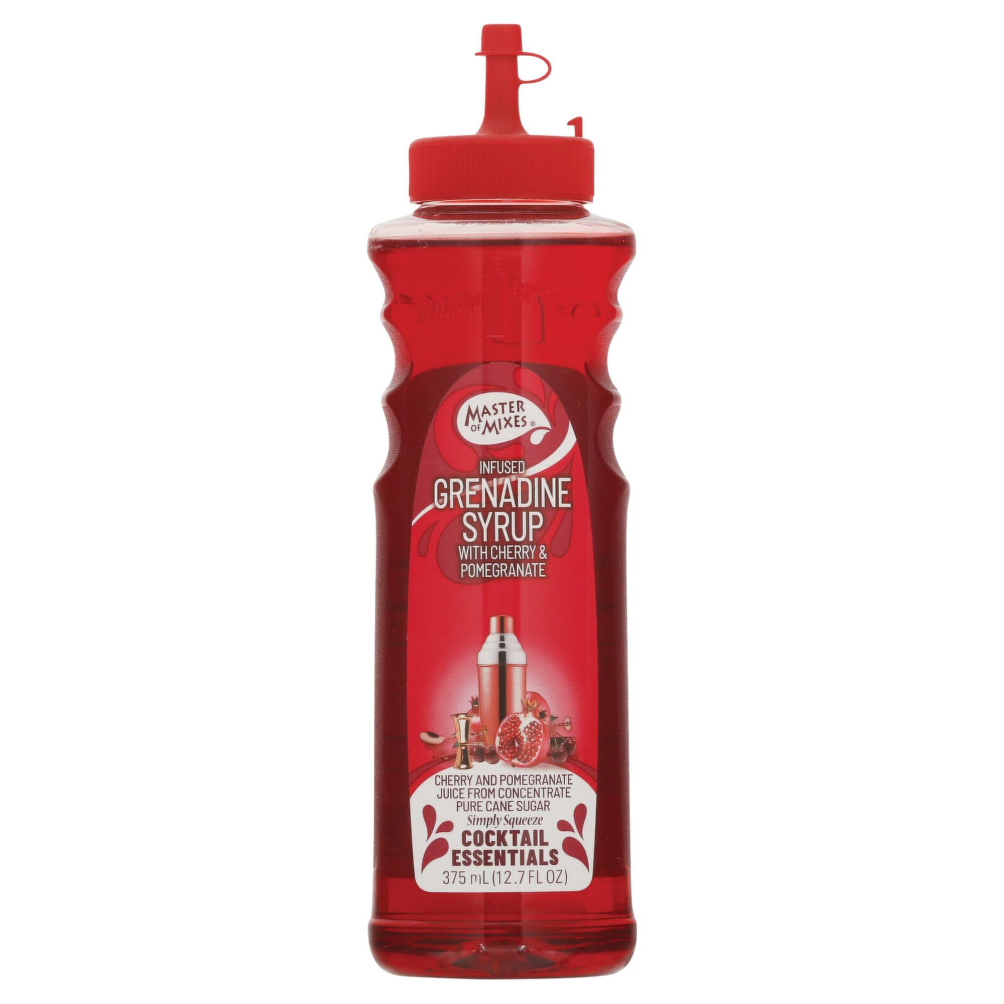 Master of Mixes Cocktail Essentials Grenadine Syrup, 375 ML Bottle (12.7 Fl Oz), Individually Boxed