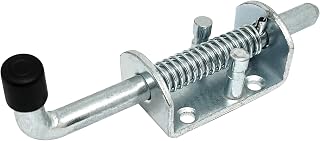 2pcs Heavy Duty Spring Loaded Latch Pin Spring,Spring Loaded Latch Bolt for Door Shed Gate(165mm/6.5Inch)