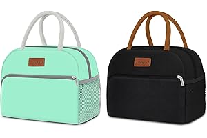 Coobiiya Lunch Bag for Women Leakproof Oxford Cooler Cute Lunch Box