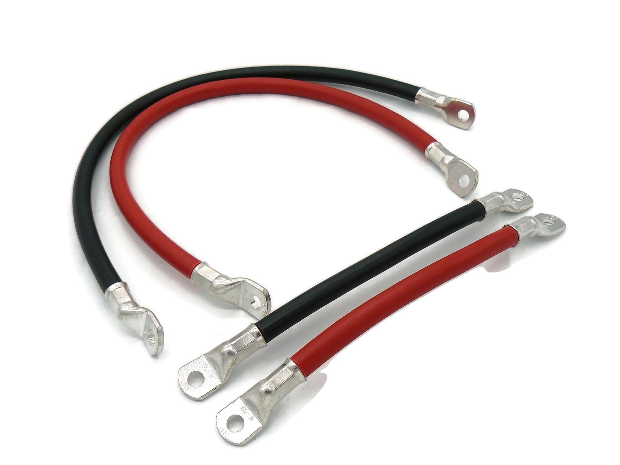 Câble Batterie 10 Mm² 200 Cm Avec Cosses Œillets M6 - Cuivre Flexible H07VK, Pour Voiture, Moto, Solaire - 8