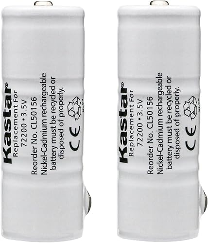 Kastar Paquete de 2 baterías Ni-CD de 3,5 V 750 mAh de repuesto para Welch Allyn 78904586, Welch Allyn 72200, 72207, 74054 74710, 97210, Carley