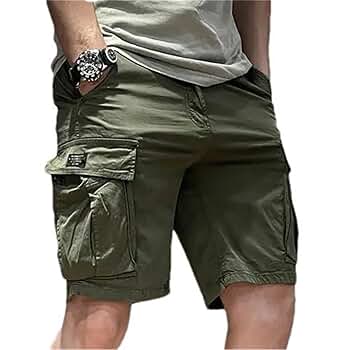 Amazon.com: XYTHFZD Half Men's Cargo Shorts Solid with Draw