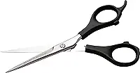 Marco Boni Tesoura Profissional Fio Laser P/ Corte Cabelo 6'' Cabo Plástico Aço Inox 1706 Preto 1 Unidade