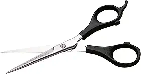 Marco Boni Tesoura Profissional Fio Laser P/ Corte Cabelo 6'' Cabo Plástico Aço Inox 1706 Preto 1 Unidade