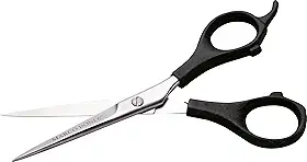 Marco Boni Tesoura Profissional Fio Laser P/ Corte Cabelo 6'' Cabo Plástico Aço Inox 1706 Preto 1 Unidade