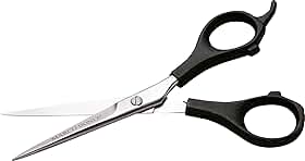 Marco Boni Tesoura Profissional Fio Laser P/ Corte Cabelo 6'' Cabo Plástico Aço Inox 1706 Preto 1 Unidade