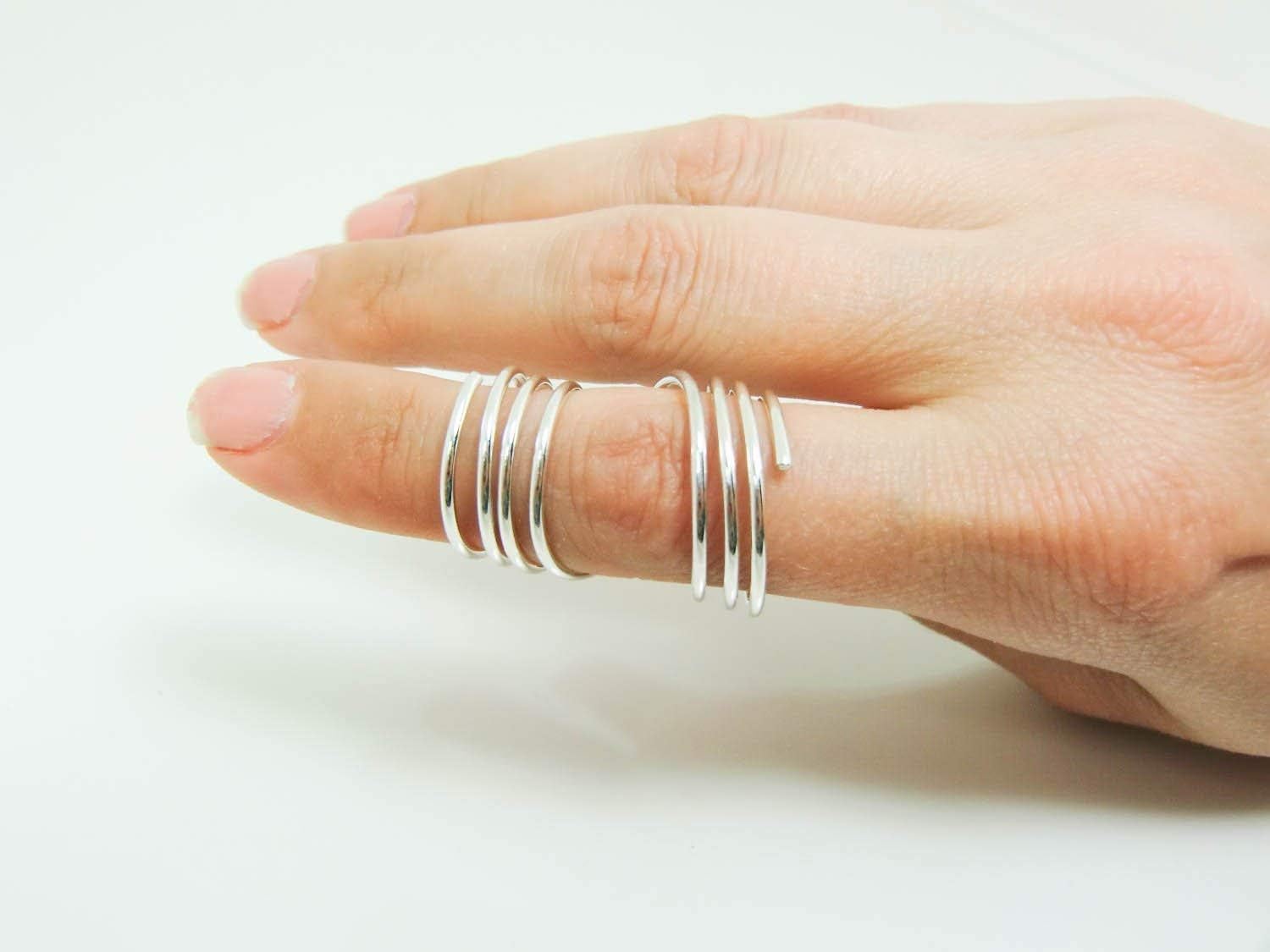 Handmade Sterling Silver RA Splint - Rheumatoid Arthritis Splint - Wrap Around Arthritis Splint - Swan Neck EDS Splint