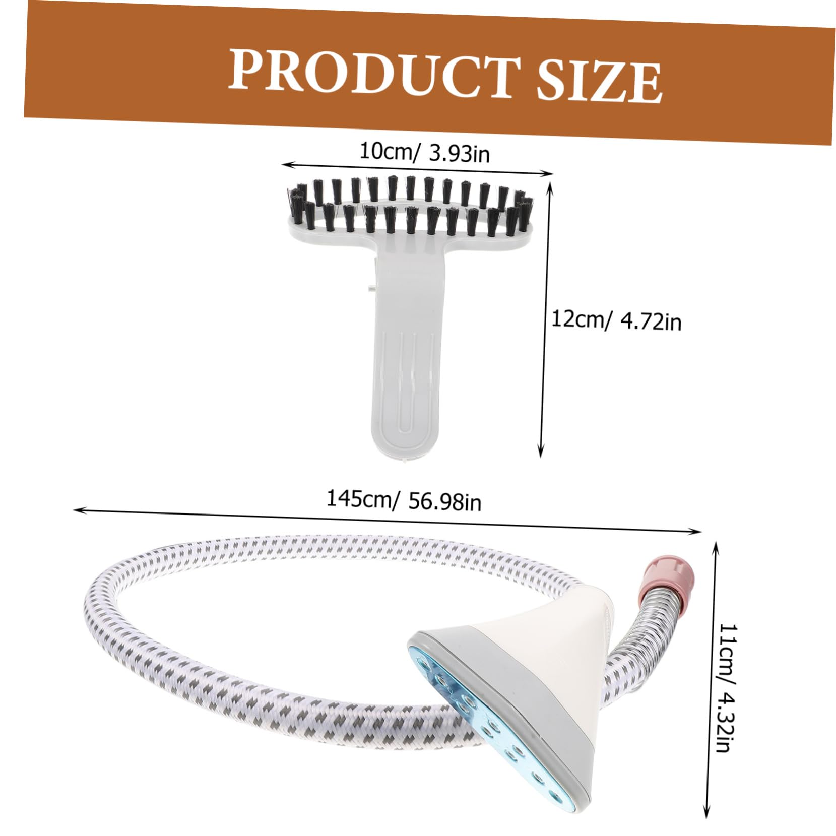 Ciieeo 1set Sturdy Handheld Ironing Multi-use Steamer Nozzle for Daily Care Lightweight Portable Design for Home Use Effectively Removes Wrinkles from Various Materials