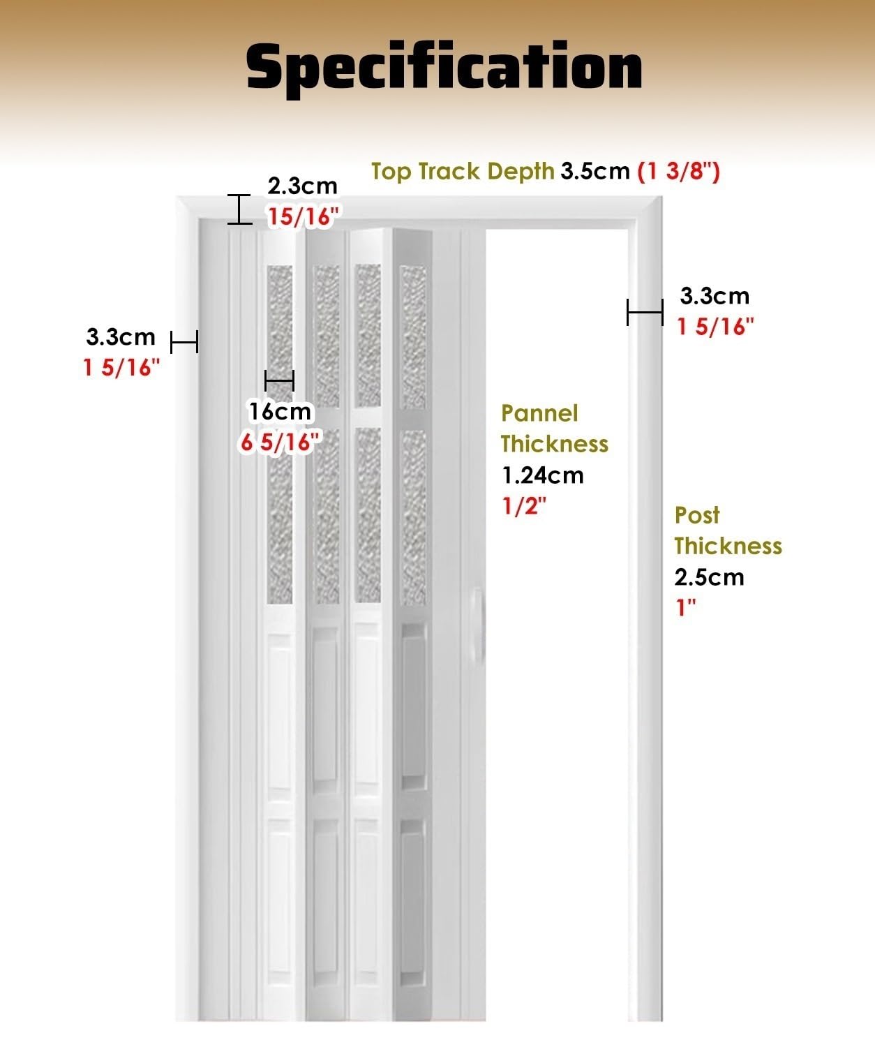 Porte Accordéon Interieur Portes Pliantes Plissées de 250cm de Hauteur Intérieures, Panneau Accordéon Coulissant en PVC à Grain de Bois Peu Encombrant, Cloison de Séparation de Pièce pour Buanderie et