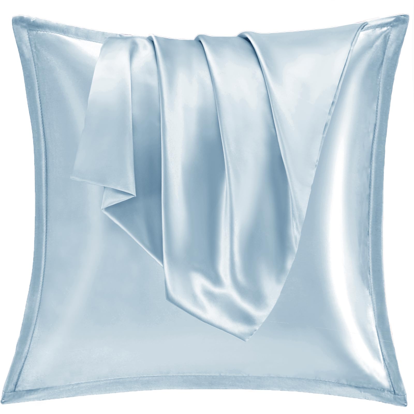 Vielit 2er Set Satin Kissnbezug mit Zip Closure