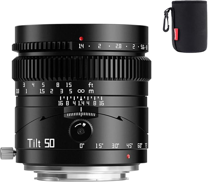 TTartisan 50mm F1.4 Tilt Lens, Compatible with Fullframe Sony Emount Mirrorless Cameras Alpha