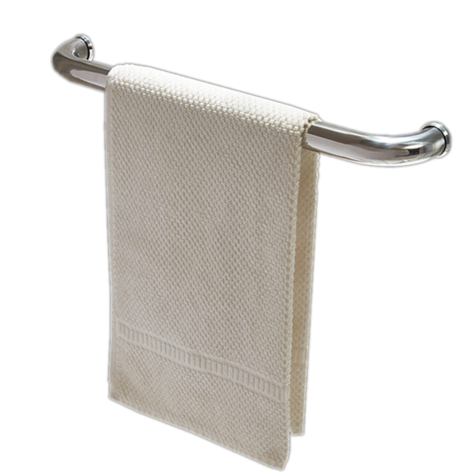 Porte-serviettes pour porte de douche design chrome poli au quotidien