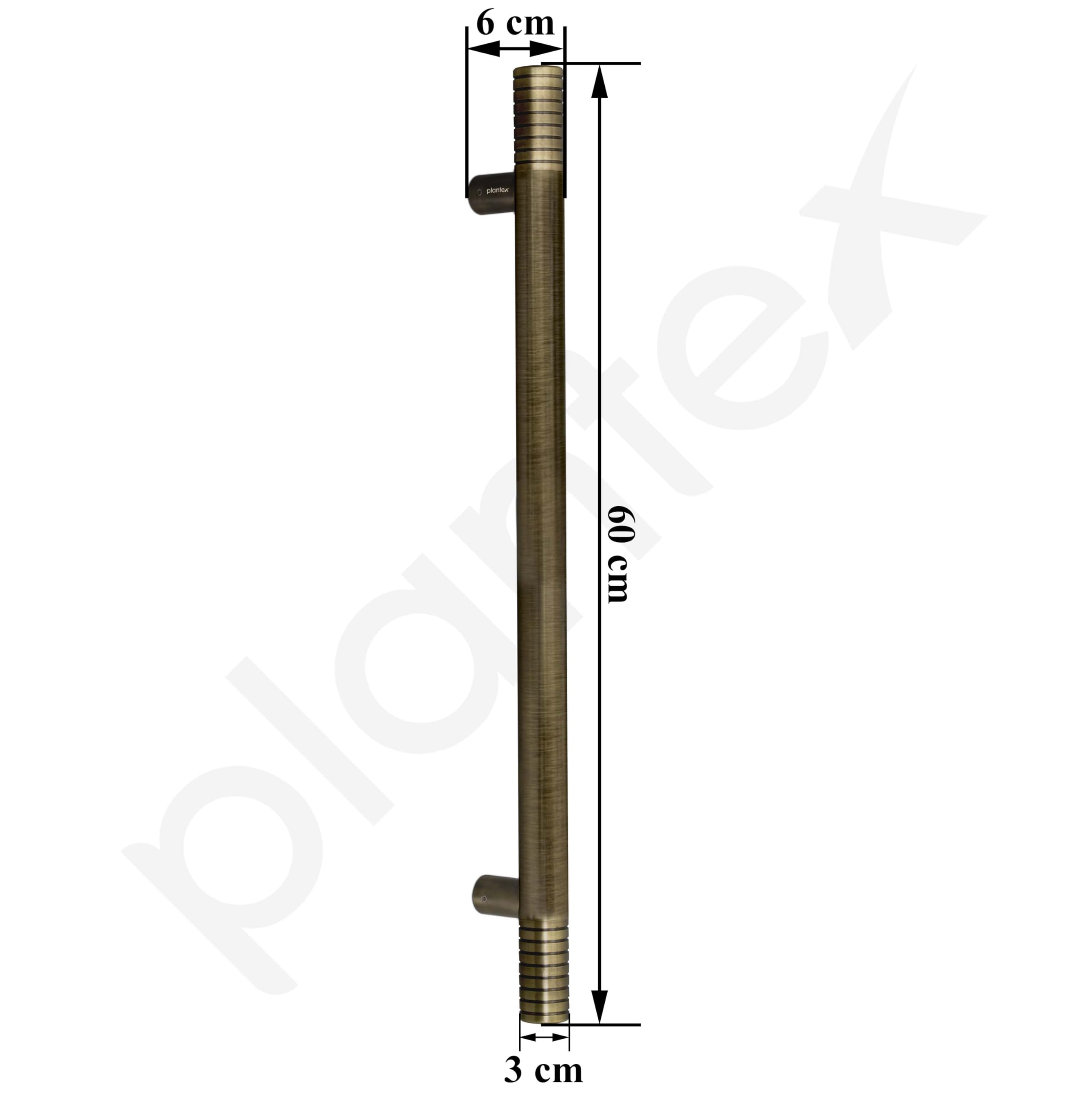 Plantex Heavy Duty Handle for Door/24 inch Main Door Handle/Door Pull-Push Handle/3 Years Warranty Pack of 1 (Brass Antique) — Amazon image 3