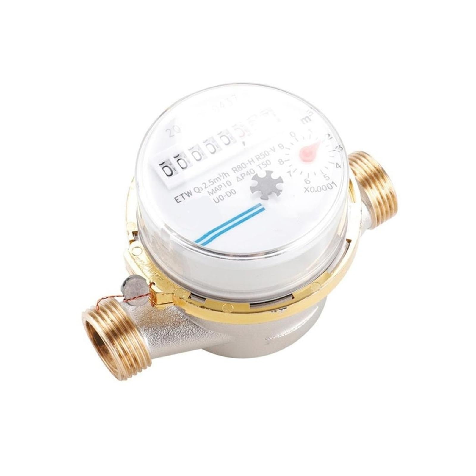 SDGBCXD flow meter, Household Intelligent Mechanical Rotor Type Pointer Digital Combination Measuring Cold Water Meters