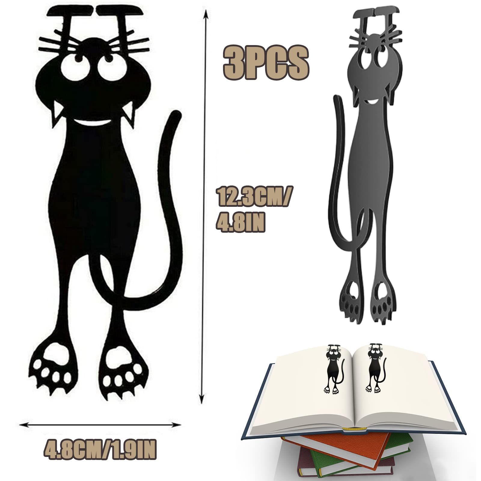 Marcapáginas Magnéticos De Gatitos - Pack De 7, Diseños Variados, Para Libros, Regalo Para Amantes De La Lectura