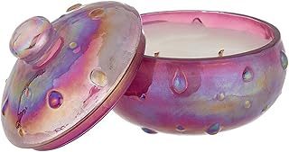 47th & Main Scented Candles Lush Iridescent Glass Jar Candle with Lid, 4" Dia x 3.5" H, Lucid Dreams