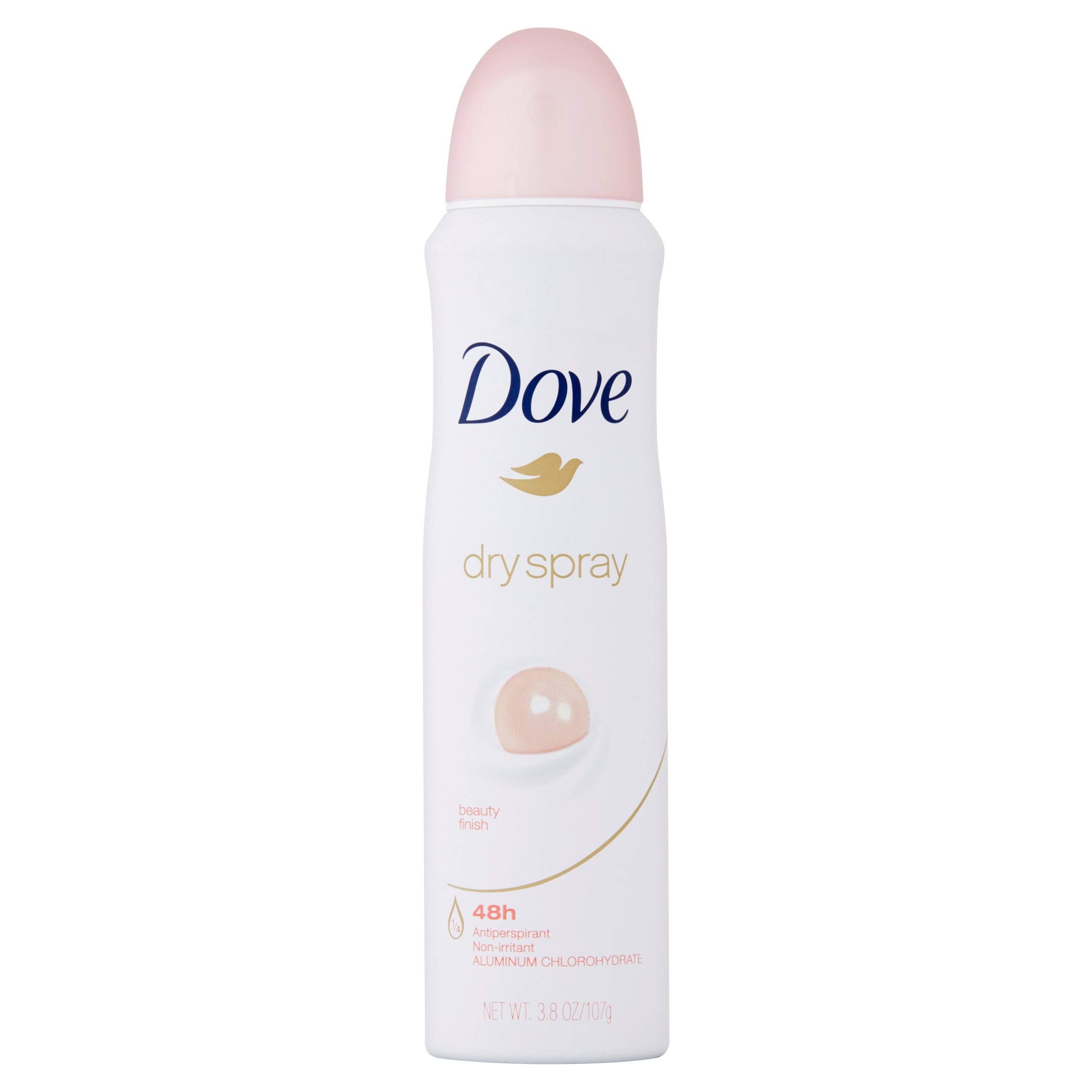 Dove Dry Spray Antiperspirant, Beauty Finish 3.8 oz (Pack of 4)