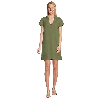 Tommy Bahama Two Palms Short Sleeve Collared Dress Women