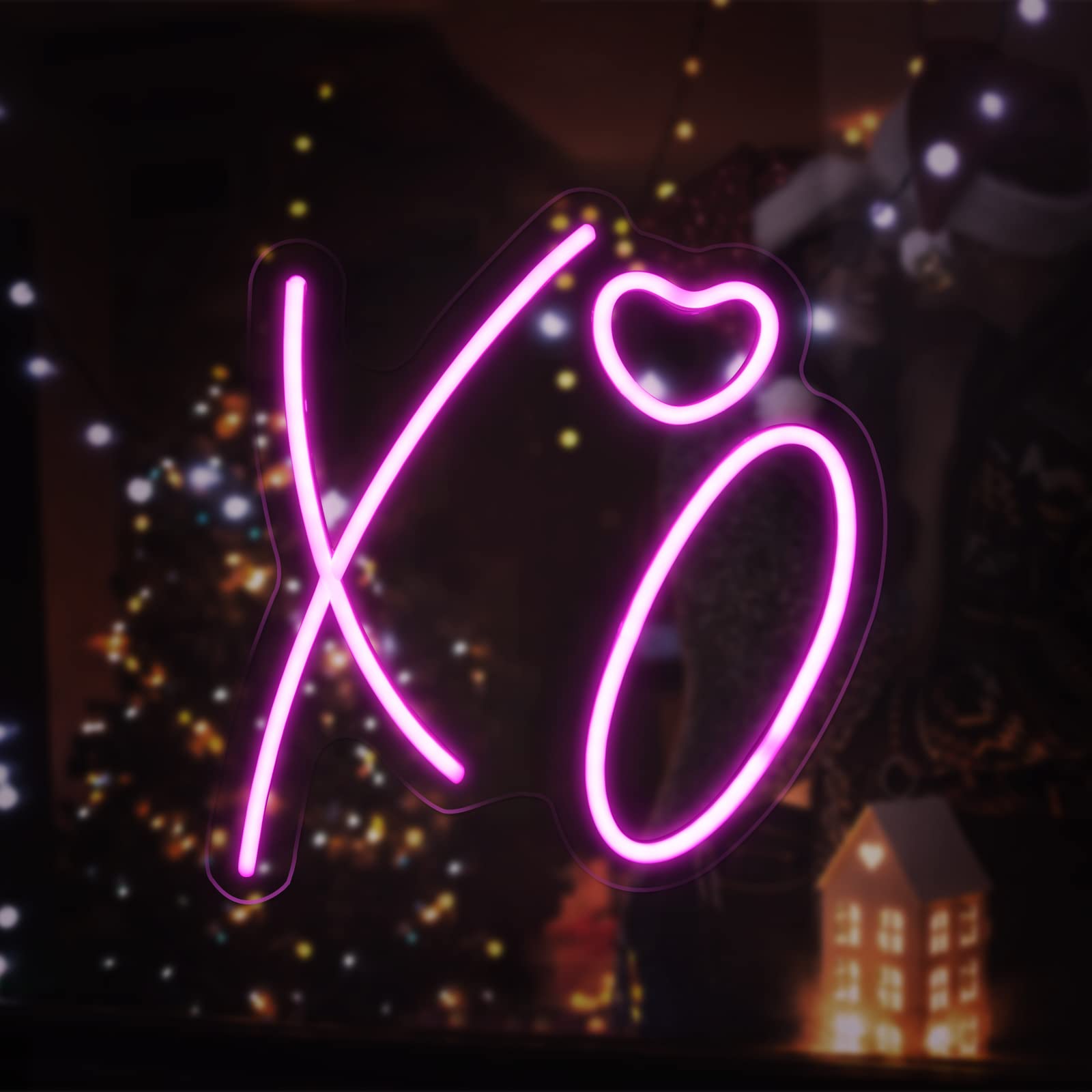 Buy XO Neon Lights Signs, Pink Neon Signs for Bedroom with USB Powered