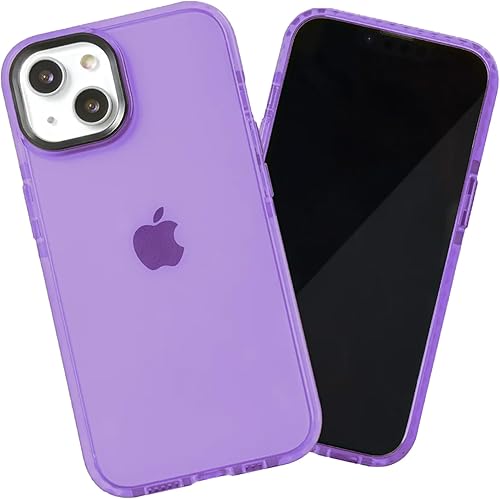 Miniatura 8 de SteepLab Funda de barrera para iPhone 14, protección de 360 grados que absorbe impactos con bisel elevado y colores llamativos (fresa roja