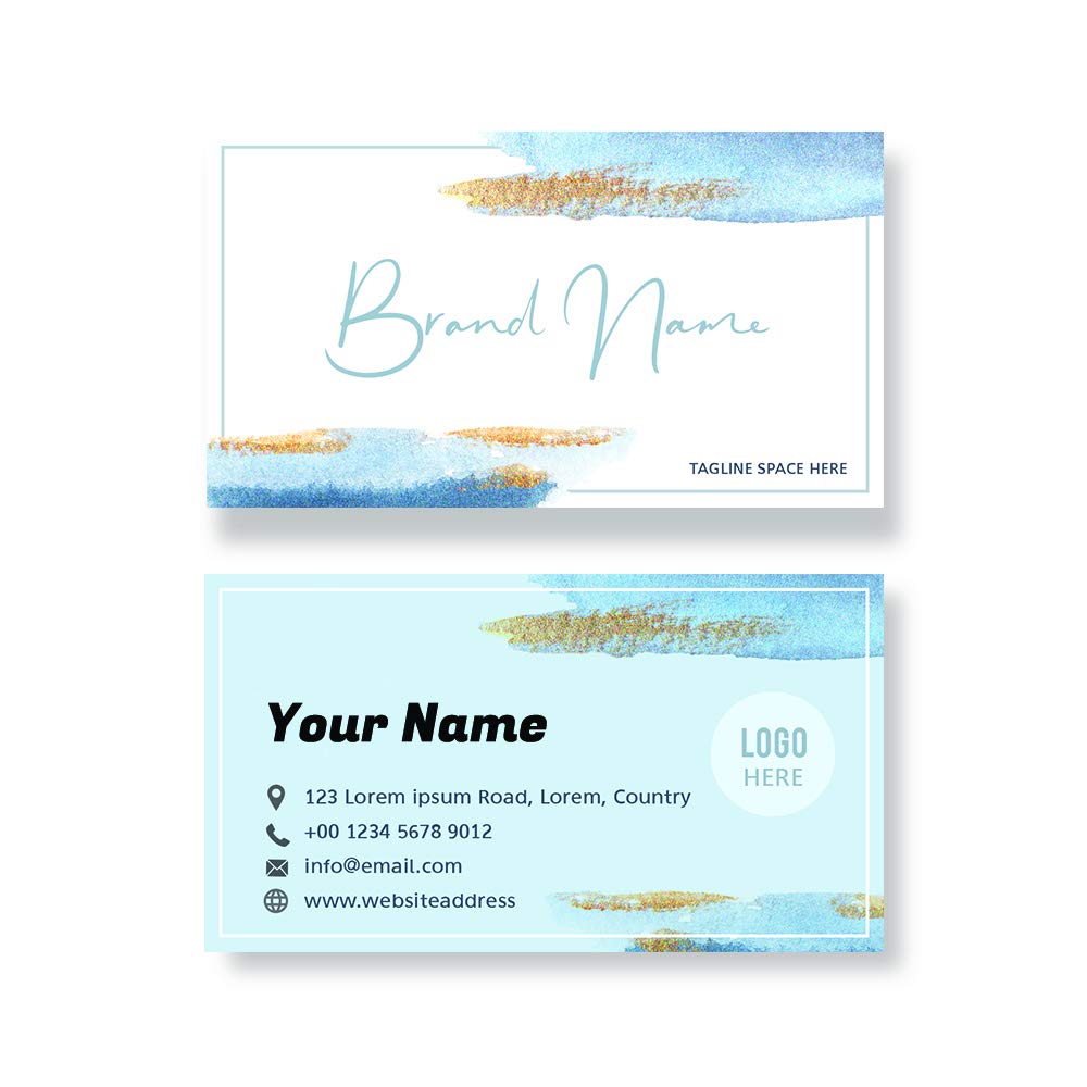 200 pcs Full Color Custom 2 Sides Printed Business Card,Personalized Name Card,3.5" x 2" (Abstract 06)