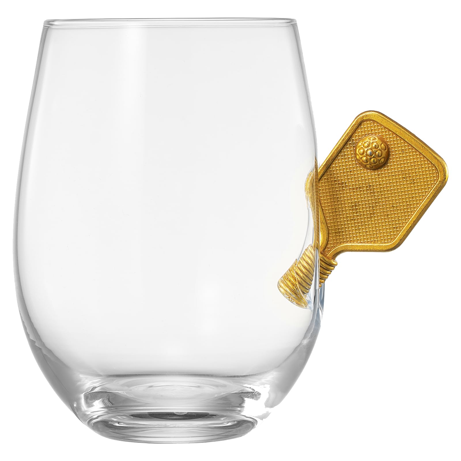 Verres à vin sans pied pickleball insolites pour amateurs de sport et cadeaux
