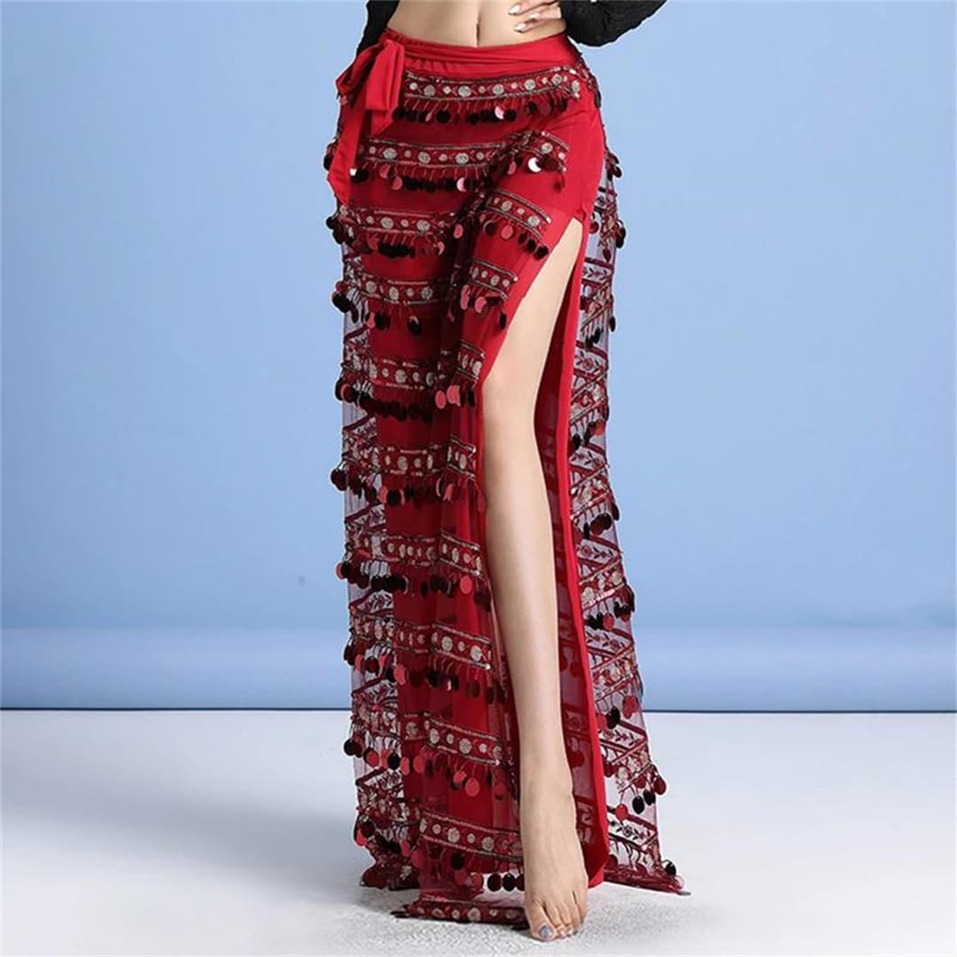 Gonne a Ruota Ampie e svolazzanti, Gonna di Danza del Ventre da Donna Multicolor ML XL