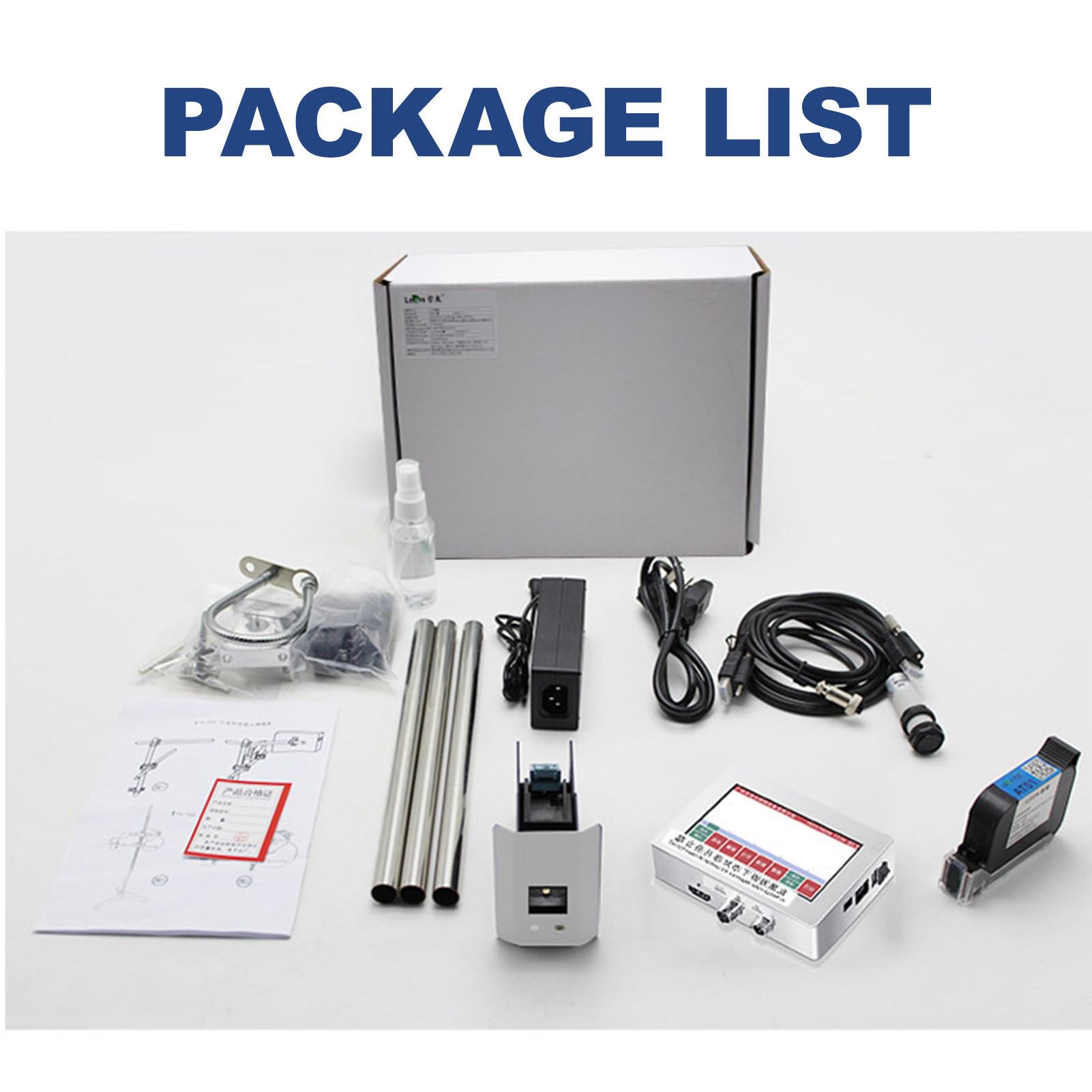 Przemysłowa maszyna do kodowania atramentowego do etykietowania tekstu, numeru partii, kodów kreskowych i obrazów z funkcją importu USB - automatyczna drukarka pakująca